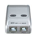 2 Port Usb 2.0 Auto Printer Sharing Switch HUB Selector Switcher for Printer Scanner HM