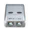 2 Port Usb 2.0 Auto Printer Sharing Switch HUB Selector Switcher for Printer Scanner HM