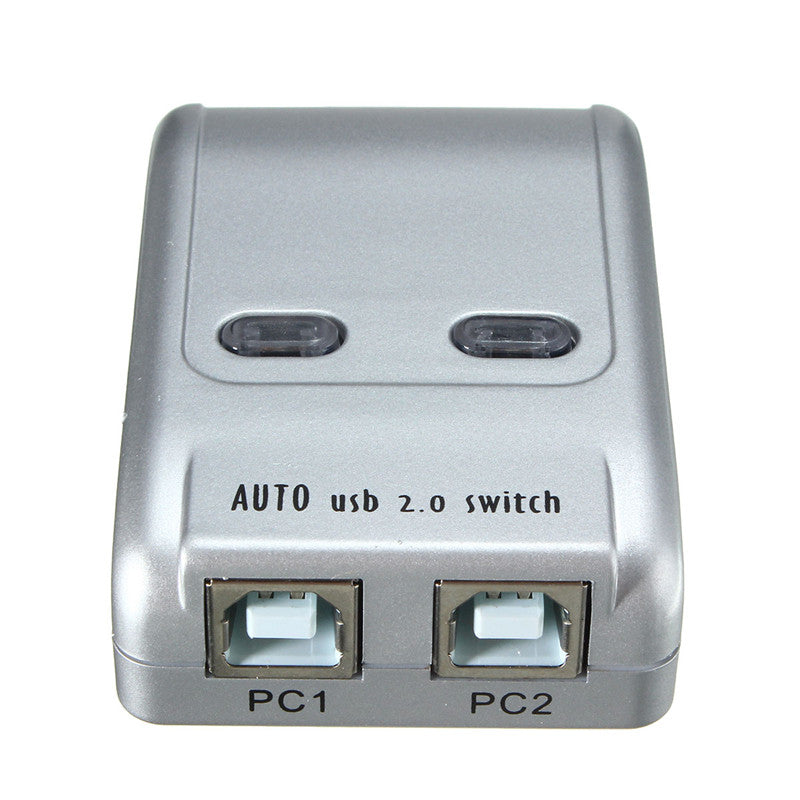 2 Port Usb 2.0 Auto Printer Sharing Switch HUB Selector Switcher for Printer Scanner HM