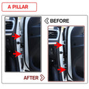 7PCS Door Seal Kit Soundproof Wind Noise Reduction Car Door Trim Moulding R
