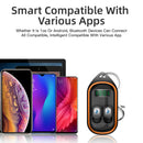 Slide Type Bluetooth 5.0 Earphones Wireless Earbuds with Keychain Portable