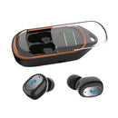 Slide Type Bluetooth 5.0 Earphones Wireless Earbuds with Keychain Portable