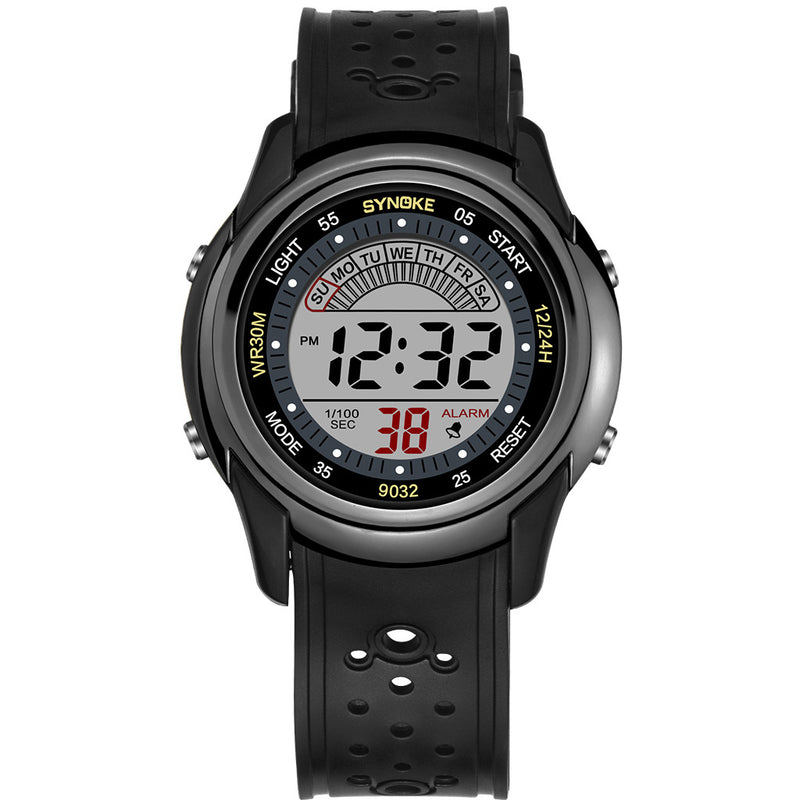 SYNOKE 9032 3ATM Waterproof Sport Digital Watch Calendar Alarm Student Outdoor Watch