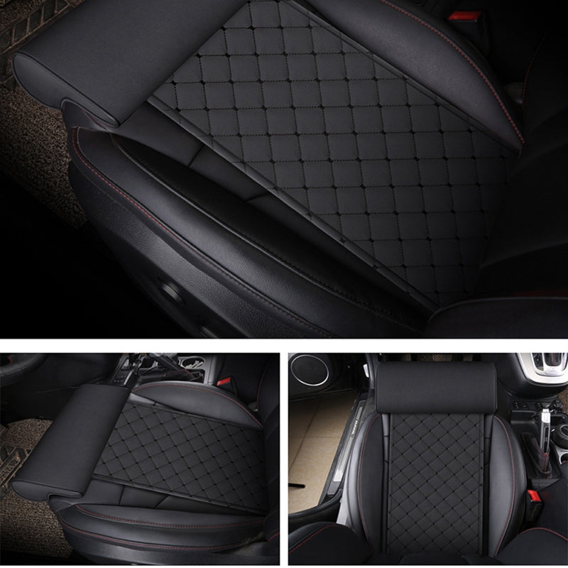 Automobile Seat Leather Leg Pad Support Extension Mat Soft Foot Support Leg O2U3