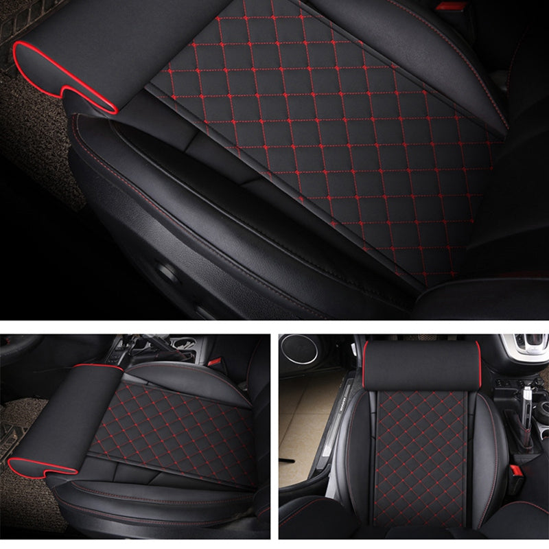 Automobile Seat Leather Leg Pad Support Extension Mat Soft Foot Support Leg O2U3