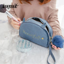 Cosmetic Bag Large Capacity Velvet Travel Portable Wash Bag Simple Storage Bag