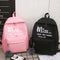 4Pcs/Set Women School Backpacks Schoolbag for Teenagers Girls Student Book  K5F2