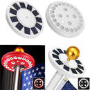 Outdoor Camping Light Super Bright 24 LED Solar Powered Flagpole Flag Pole Light Night Downlight