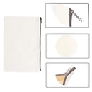 12 Pack Canvas Zipper Bags, Blank DIY Craft Pouches for Travel Cosmetic Mak P2G9