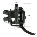 Bike Pedals with Clips and Straps for Outdoor Cycling and Indoor Stationary O4W3