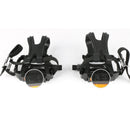 Bike Pedals with Clips and Straps for Outdoor Cycling and Indoor Stationary L5D3
