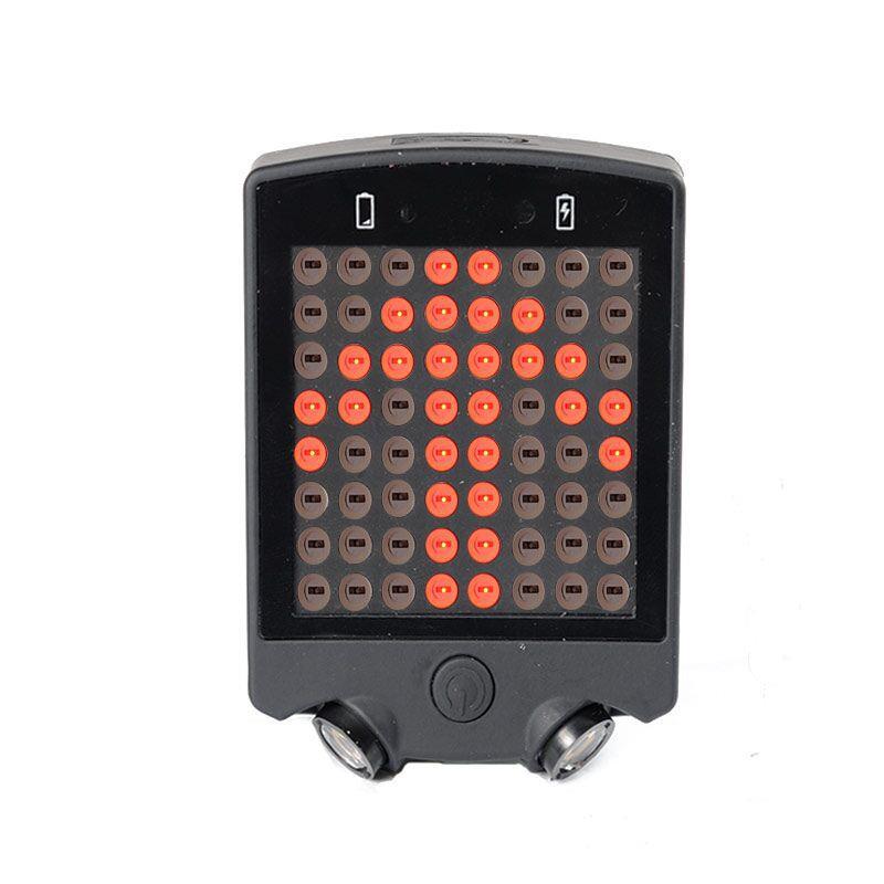 64 LED Wireless Remote Laser Bicycle Rear Tail Light Bike Turn Signals Safety Warning Light