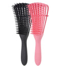 Pink Women Hair Scalp Massage Comb Hairbrush Wet Curly Detangle Hair Brush  X4U8