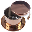 Stainless Steel Vietnamese Coffee Filter Single Cup Vietnam Hand Punch Pot  H8W4