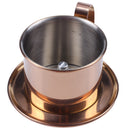 Stainless Steel Vietnamese Coffee Filter Single Cup Vietnam Hand Punch Pot  H8W4