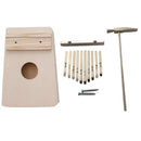 10 Key Kalimba Diy Kit Bass Wood Thumb Piano Mbira for Handwork Painting Pa