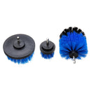 3Pcs Yellow/Red/Blue Drill Cleaning Brush Tub Cleaner Tile Grout Power Scrubber Combo Kit
