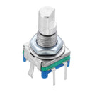 Machifit 15mm Rotary Encoder Switch with Key Switch 2 Bit Gray Scale Micro Switch
