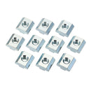 Machifit 20pcs M8 Zinc Plate Coated T Sliding Nut for 4040 Series Alumunium Profiles