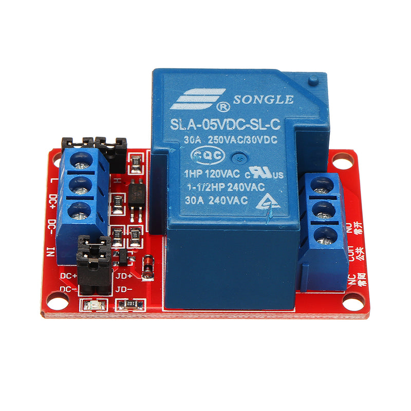 BESTEP 1 Channel 5V Relay Module 30A With Optocoupler Isolation Support High And Low Level Trigger