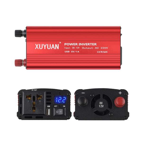 1300W Inverter DC to AC Car Inverter LED Display Modified Sine Wave Car Power Inverter Truck