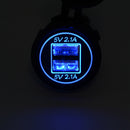 Universal Car Charger USB Vehicle 4.2A Output LED Waterproof Dual USB Port