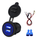 Universal Car Charger USB Vehicle 4.2A Output LED Waterproof Dual USB Port