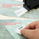 6 Pack 12mm Label Tape Label Maker Tape Compatible with KL1500 KL2000 KL700 P3H9