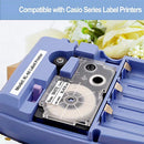 3 Pack 9mm Black on White Label Tape Label Maker Compatible with KL-120, KL S6X4