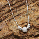 s925 5pcs Sterling Silver Loose Beads Bracelet Round Handmade DIY Jewelry