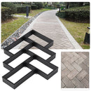 L Cement Brick Stone Road Paver Maker Garden Walk Pavement Mold Path DIY Paving