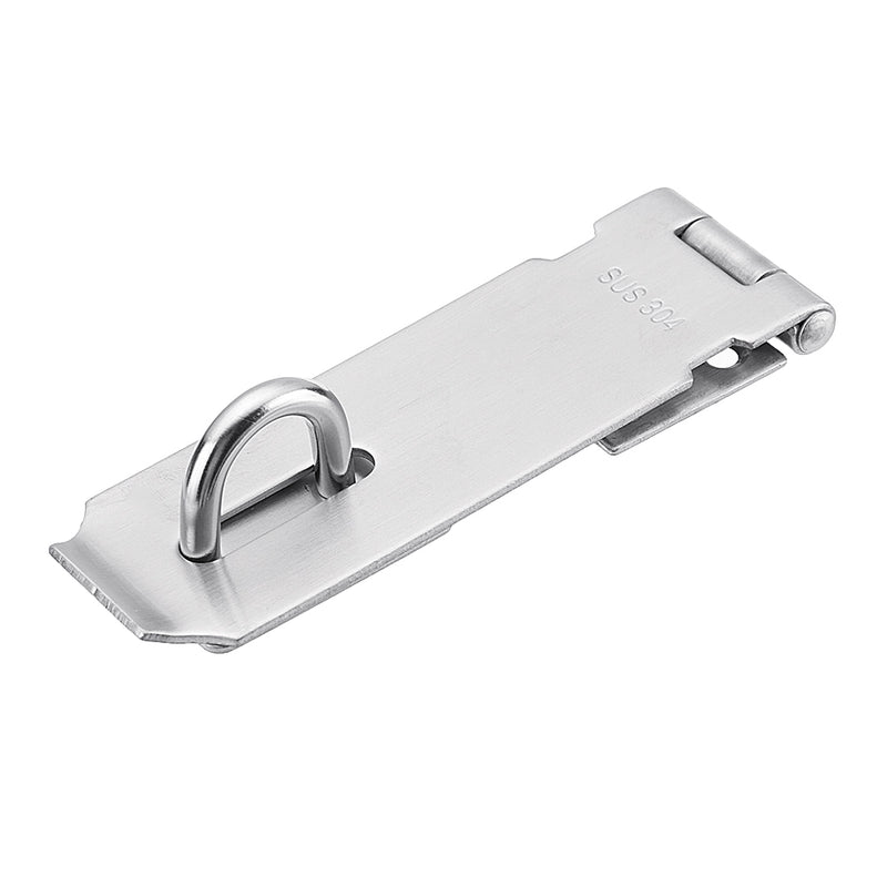 304 Stainless Steel Hasp Staple Safety Door Bolt Gate Lock Padlock Latch Waterproof With Screws