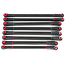 8Pcs Metal Links Pull Rod Kit Suspension Linkage Wheelbase 313mm for Axial