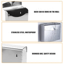 Stainless Steel Towel Dispenser Toilet Paper Holder Kitchen Bath Shelf Holder