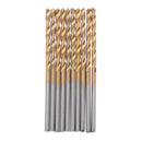 60pcs 1/1.5/2/2.5/3/3.5mm HSS Titanium Coated Twist Drill Bit Straight Shank Drill