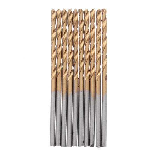 60pcs 1/1.5/2/2.5/3/3.5mm HSS Titanium Coated Twist Drill Bit Straight Shank Drill