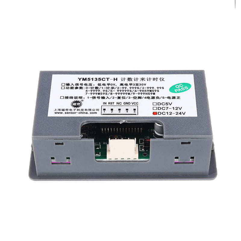 DC 12V-24V 0.56 Inch LED Digital Display Electronic Counter Panel 0-99999 100/S Pusle Signal PNP NPN proximity Swtich Hall Sensor