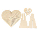 Wedding Decoration DIY Wooden Mr and Mrs Heart Shape Chocolate Display Rack J3Y1