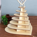 Wedding Decoration DIY Wooden Mr and Mrs Heart Shape Chocolate Display Rack J3Y1