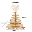 Wedding Decoration DIY Wooden Mr and Mrs Heart Shape Chocolate Display Rack J3Y1