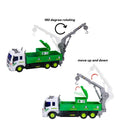 Children's Remote Control Garbage Truck with Lights, 4WD Recycling Garbage