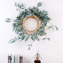 2 Pack Artificial Gray Greenery Garland Faux Silk Willow Leaves Vines Wreat