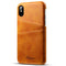Premium Cowhide Leather Card Slot Protective Case For iPhone XS