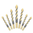 Drill Bit Set 7 Pieces, Triple-Cornered Alloy Twist Drill Bit for Porcelain