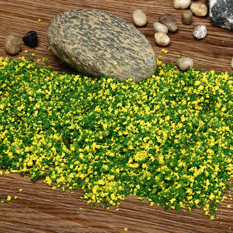 DIY Handmade Building Model Material Grass Tree Sponge Powder Green Yellow Mixture Pollen