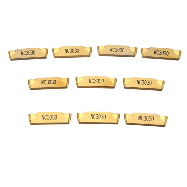 10pcs MRMN300-M NC3030 Tungsten Steel Inserts Round Head Lathe Blades Set