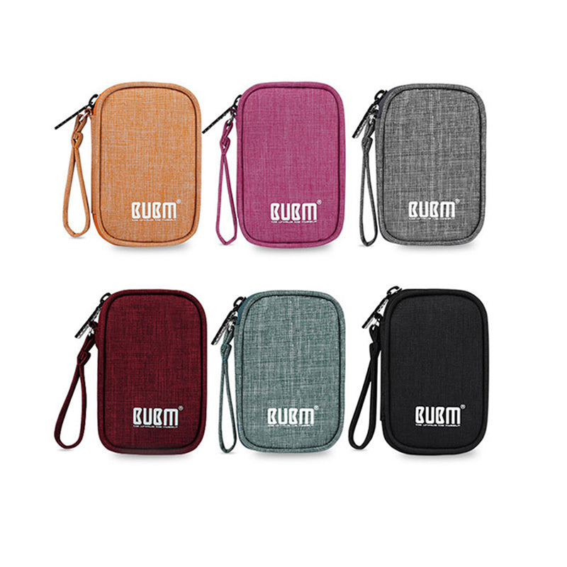 BUBM Travel Carrying Case for Small Electronics and Accessories Earphone Earbuds Cable Change Purse