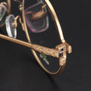 KCASA Alloy Reading Glasses Frame IP Vacuum Plating Process Unisex
