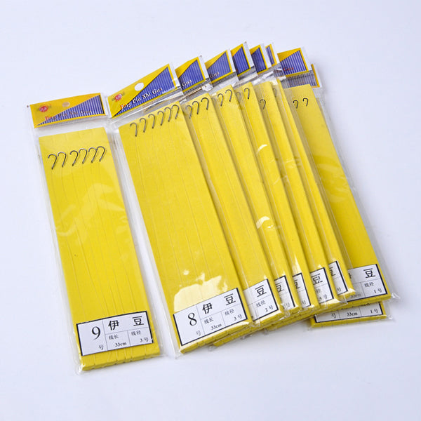 LEO 6pcs Fishing Hooks High Carbon Steel Double Hook Fishing Tackle Fishing Line Fishing Accessories