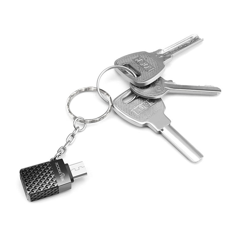 Rocketek Mini Portable Metal Micro USB Male to USB 3.0 Female Adapter Converter for Mobile Phone PC